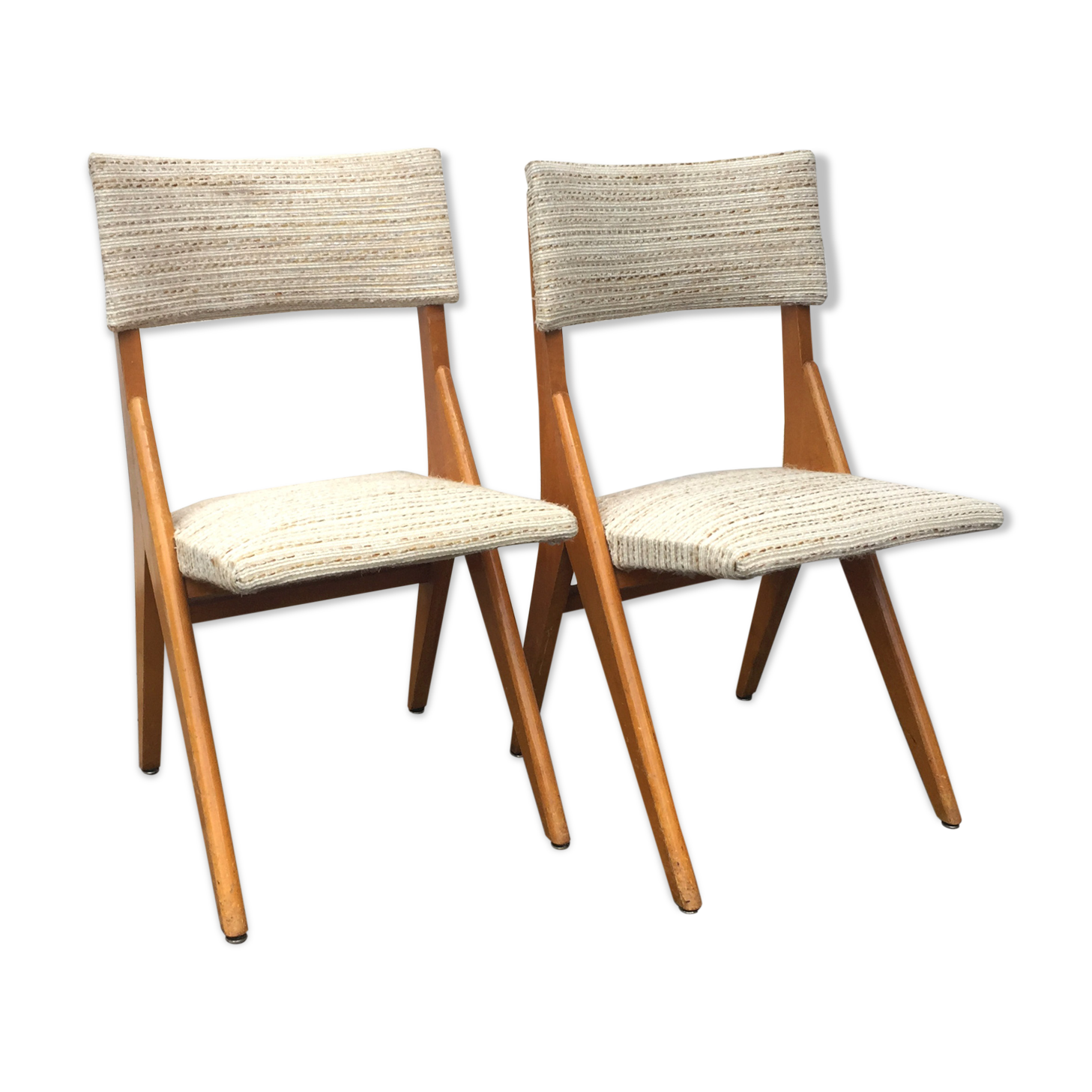 2 chairs compass compass 60s