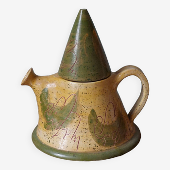 Artisanal stoneware teapot