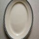 Checkerboard iron earth Salins serving dish