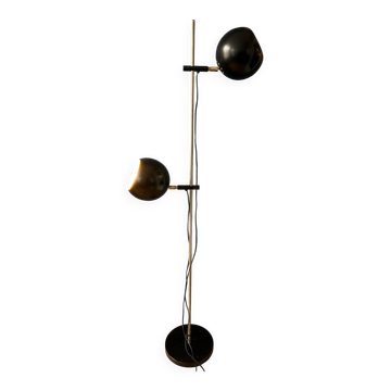 Vintage mid-century black eyeball floor lamp