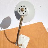 Revised vintage beige and gold Aluminor lamp.