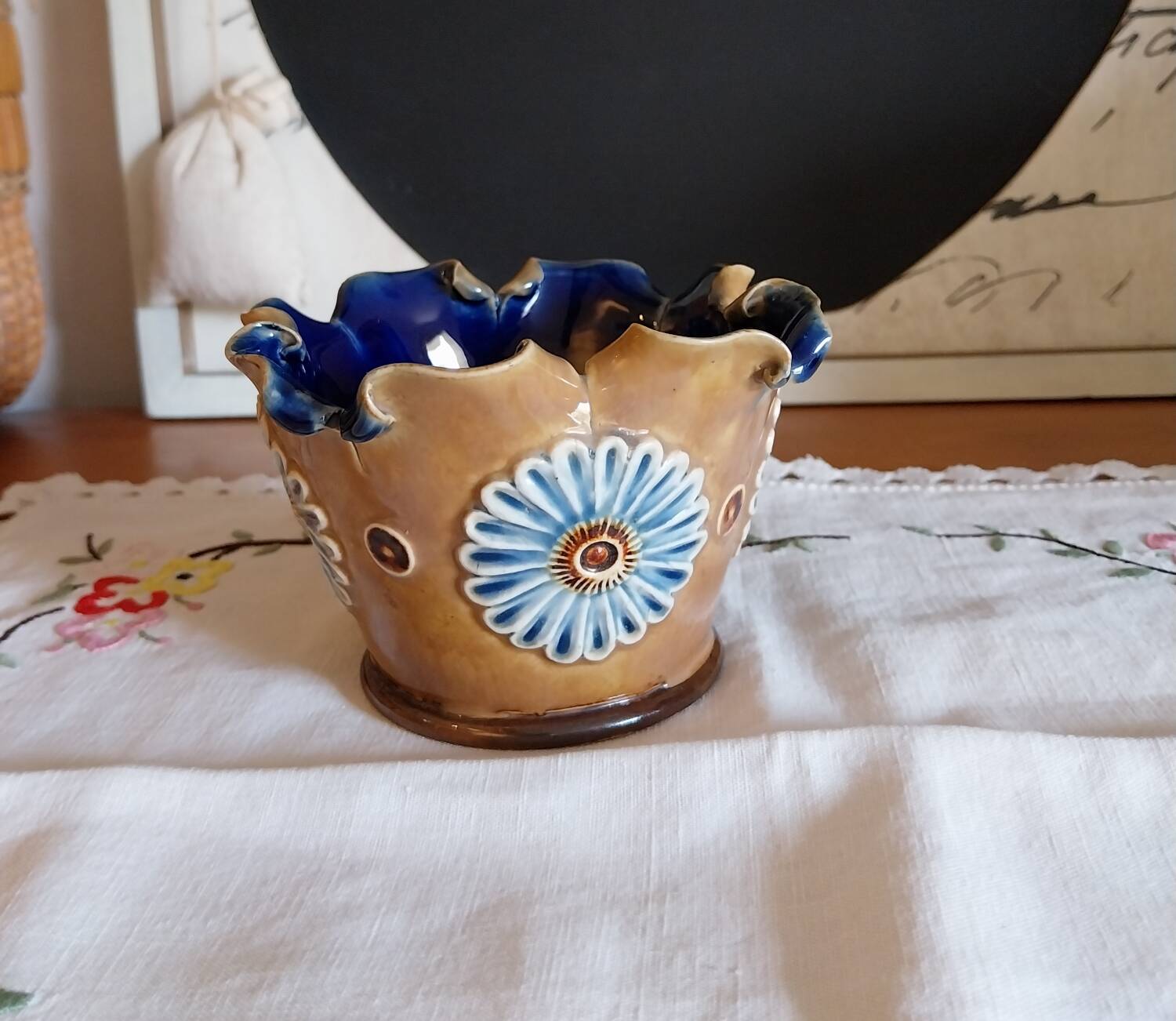 Royal Doulton miniature lambeth pot