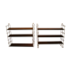 Shelves string wood and brass golden 60