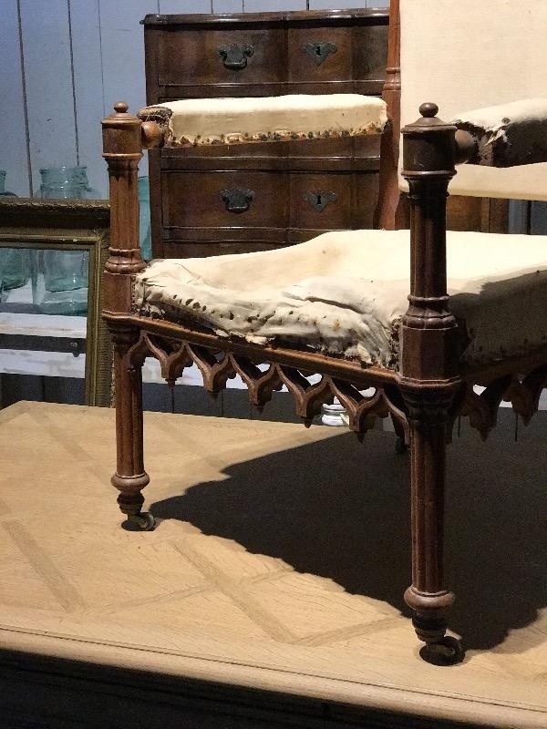 Gothic throne of the 19th century