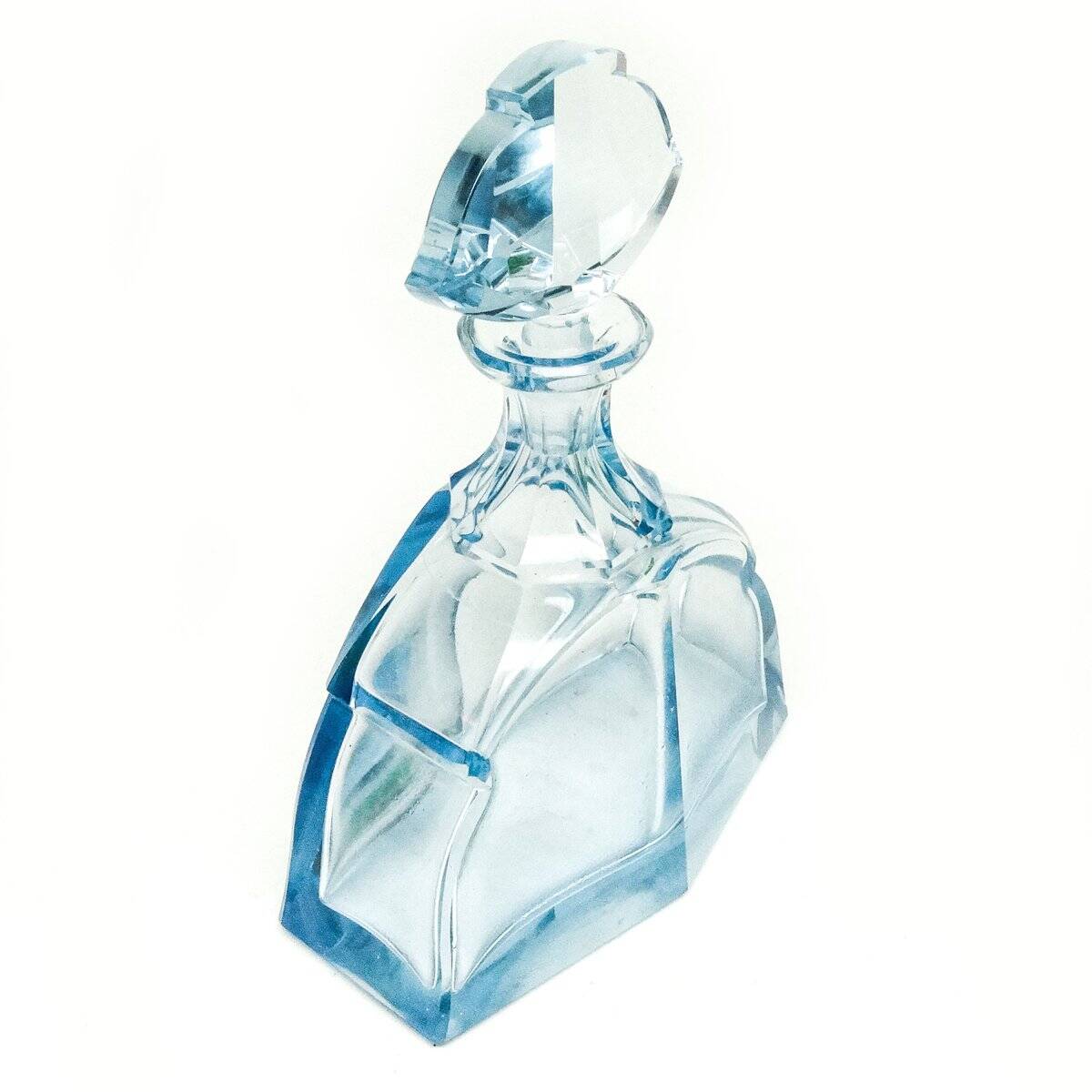 Art Deco carafe from Moser, Czechoslovakia, 1930s
