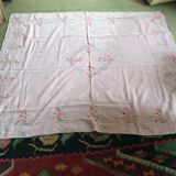 Embroidered tablecloth and 3 towels