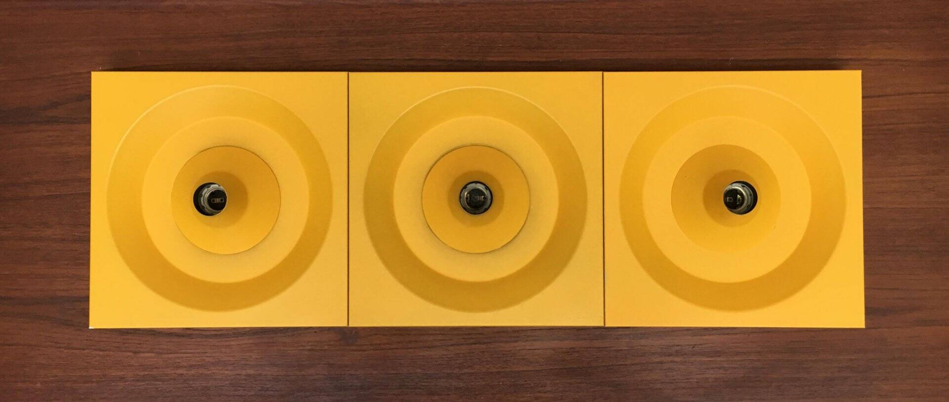 Wall lamp or ceiling light in metal by Klaus Hempel for Kaiser Leuchten, 1970s.