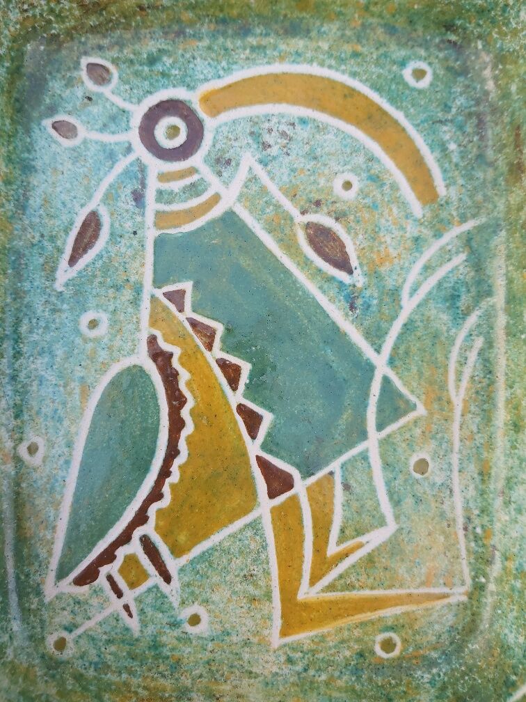 Bernard Lecuyer ceramic dish