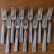 11 Fourchettes en Métal Argenté Orfèvre DAM  20.5 cm