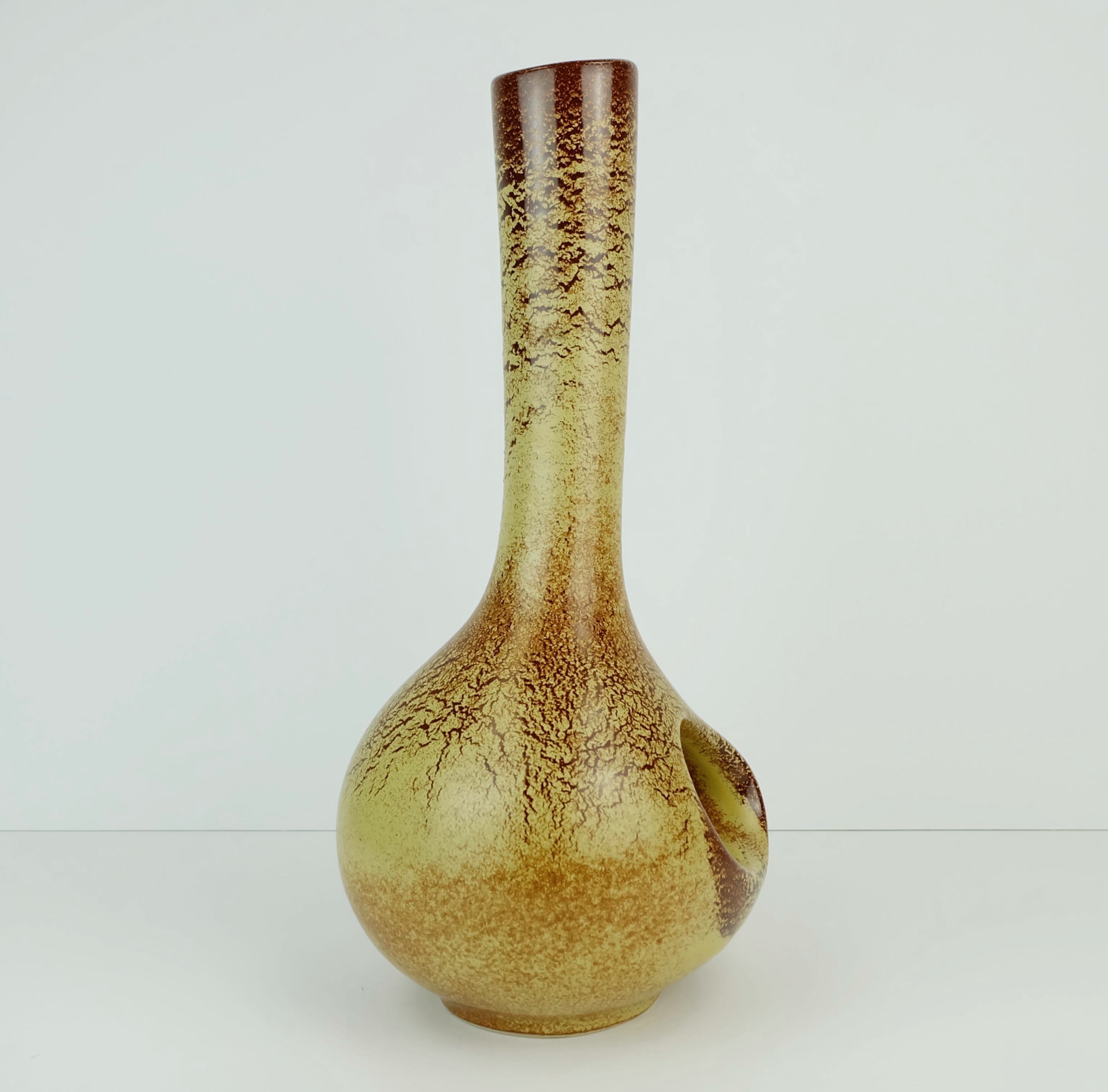 Vase Bertoncello Italie en céramique Roberto Rigan Années 1970