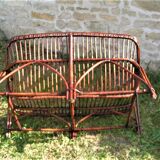 Rattan bench