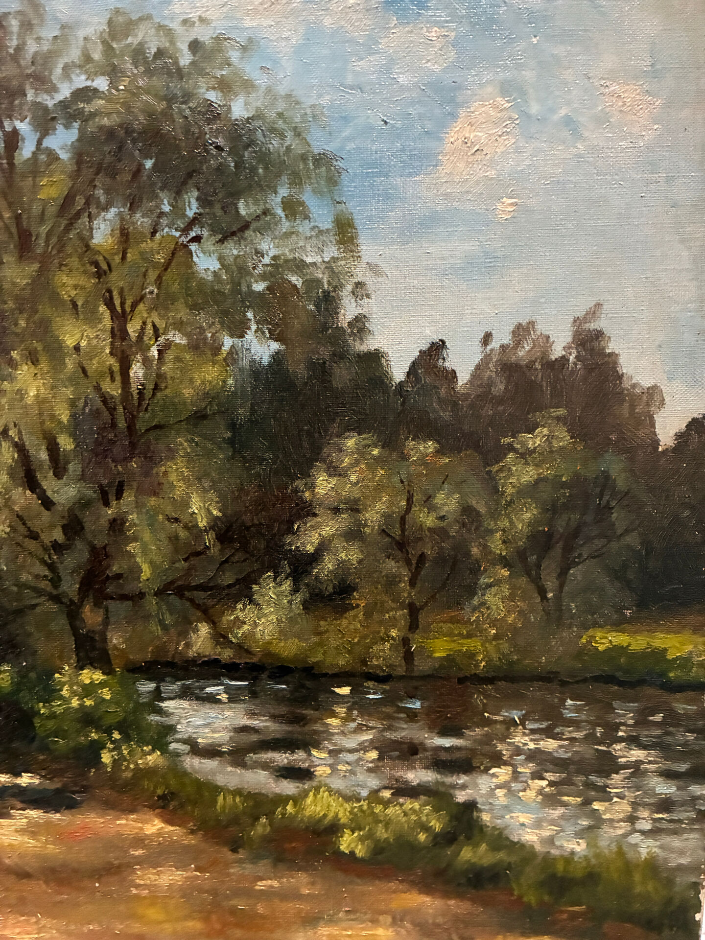 Landscape signed Roussel 20th century