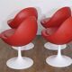 Serie de chaises design Borje Johanson 1970
