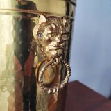 Vintage brass umbrella stand