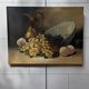 Tableau fin 19eme signe leroy . nature morte a l'aiguiere