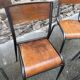 Lot 10 chaises industrielles école dépareillées vintage mullca tube & bois
