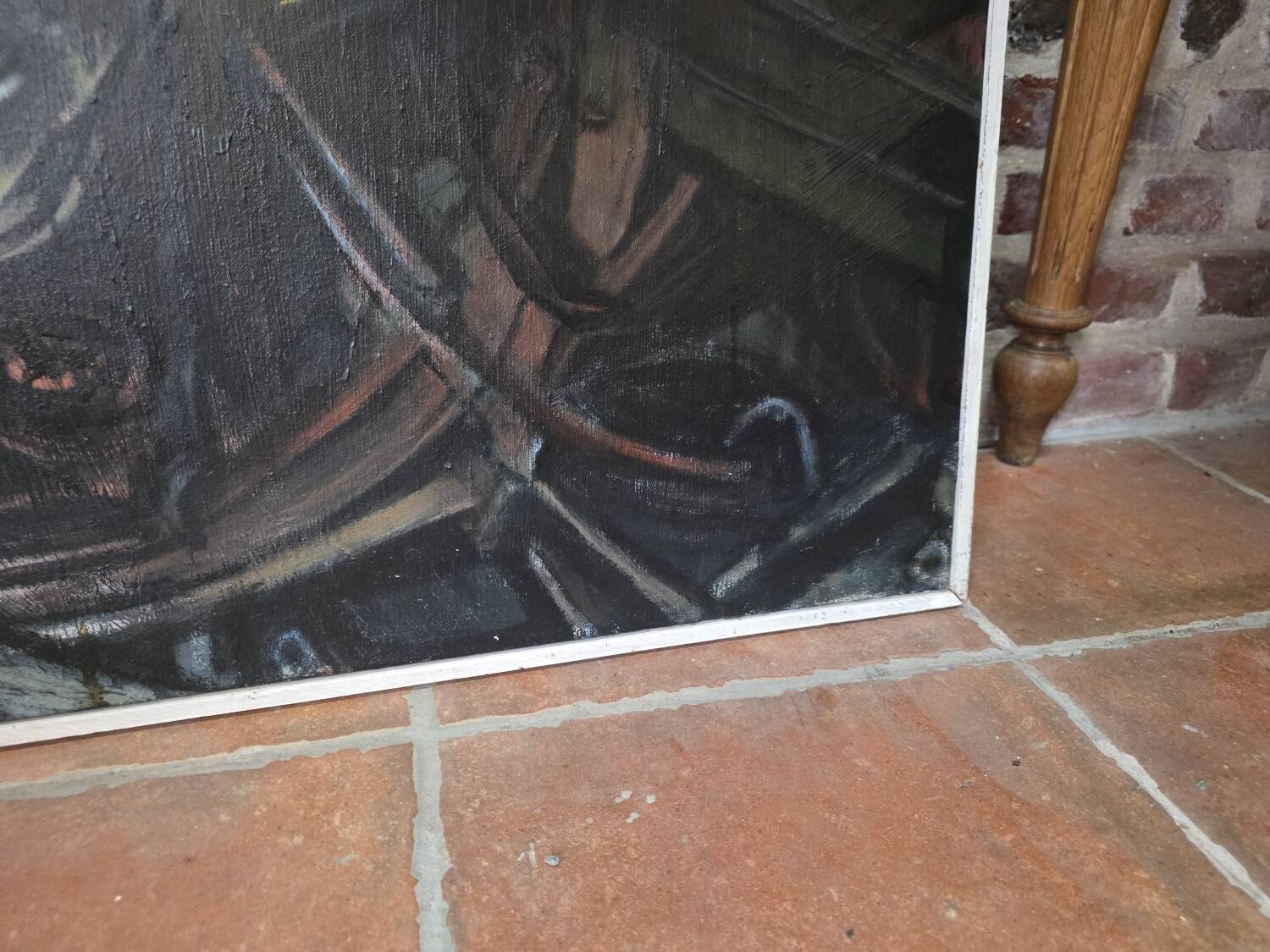 Oil painting on canvas from the 50s/70s