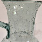 Bubble glass carafe in Biot style