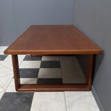 Large Teak coffee table with serving tray 1970s EMC Mobler Denmark