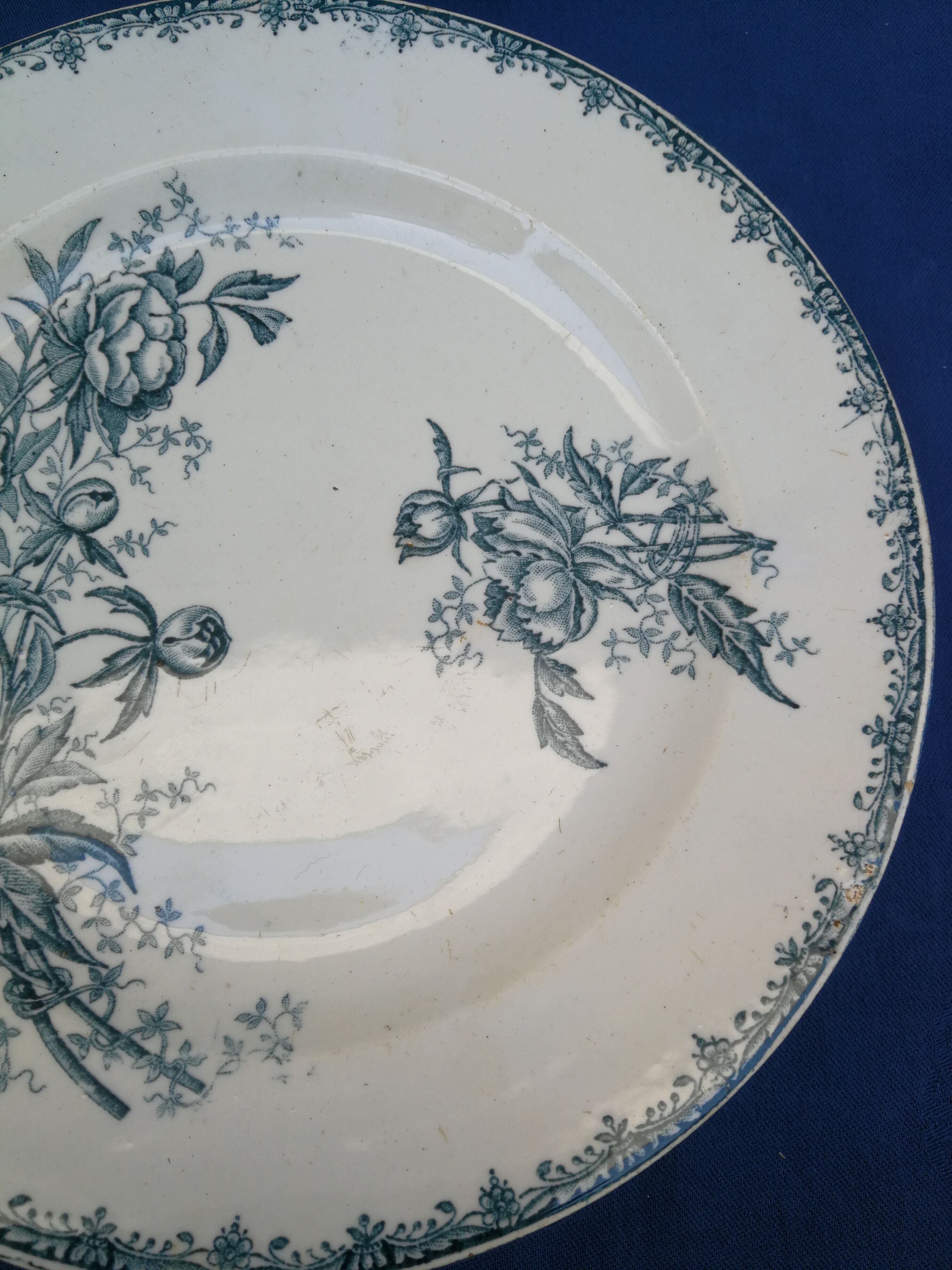 Compotier in iron earth Peonies