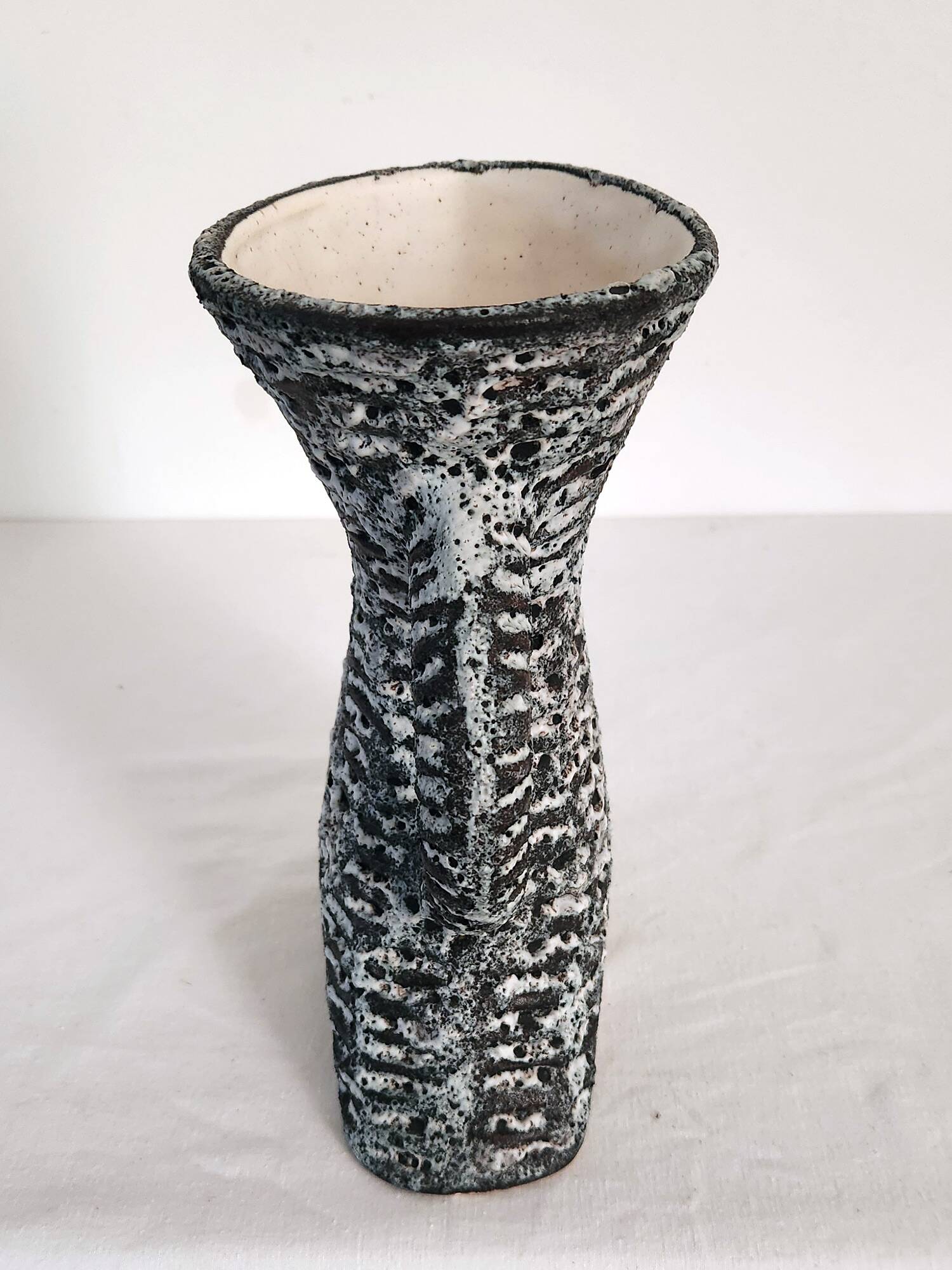 Vintage Fat Lava Ceramic Vase