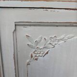 Old low sideboard in solid wood