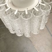 Lampe Plafonnier en Verre Allemande du Milieu du Siècle par Doria Leuchten, années 1960