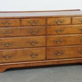 Large antique oak sideboard / chest of drawers / dresser, counter or display cabinet