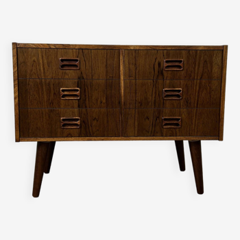 Commode basse scandinave en palissandre par Westergaards Mobelfabrik, années 60