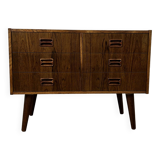 Vintage Scandinavian low chest of drawers in rosewood by Westergaards Mobelfabrik, 1960s