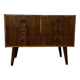 Vintage Scandinavian low chest of drawers in rosewood by Westergaards Mobelfabrik, 1960s