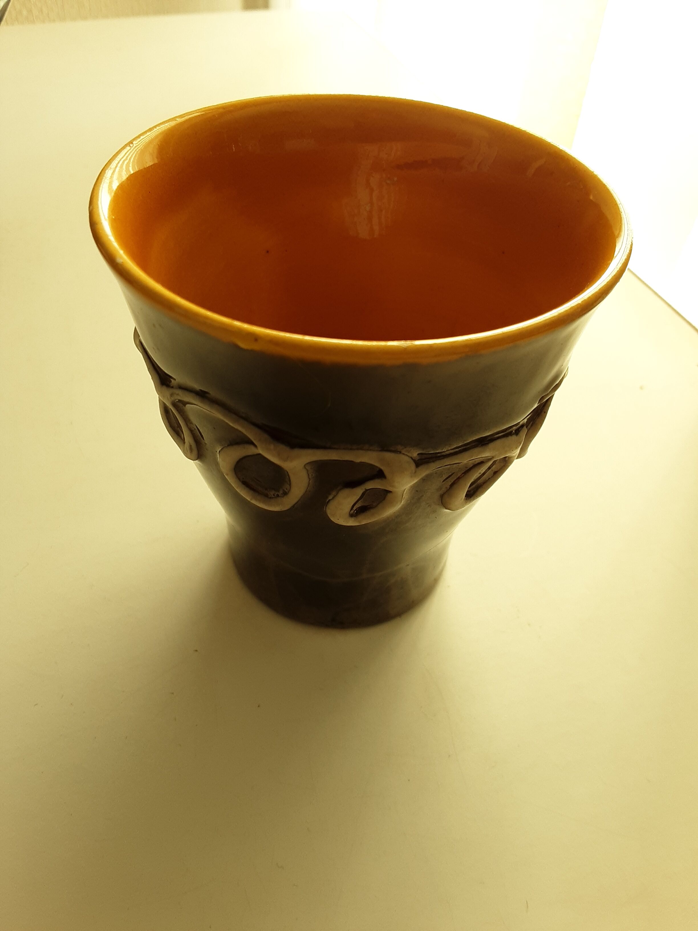 Vallauris pitcher with cup duo