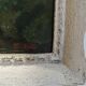 The Castle of Petrarch and the Oil Sorgues on ancient panel.