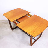 Teak expandable dining table, Denmark, 1960