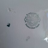 Vintage blue pink green dinner plates