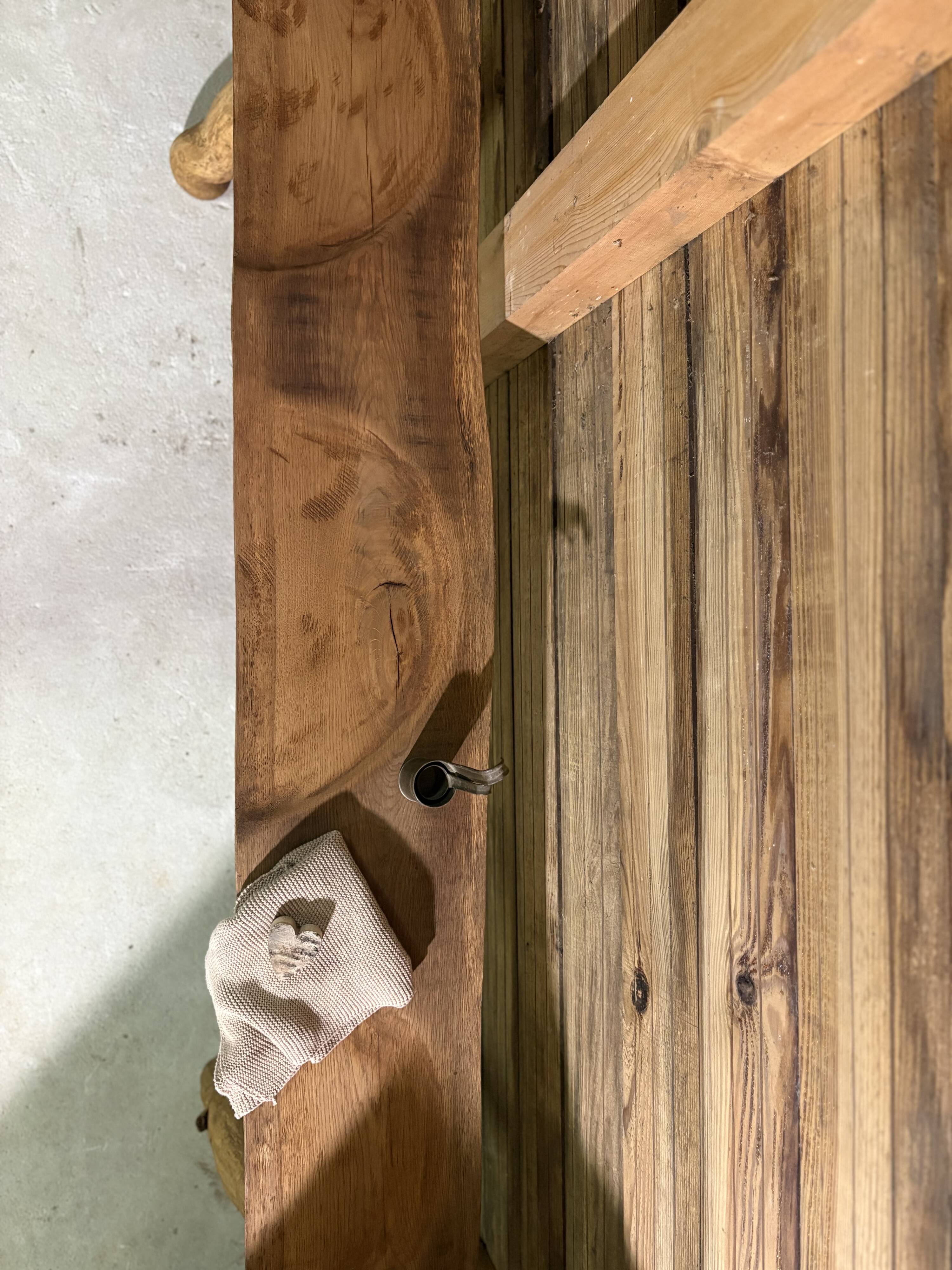 Old solid wood bench – country house spirit
