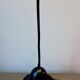 Lampe articulée en métal noir. Années 80