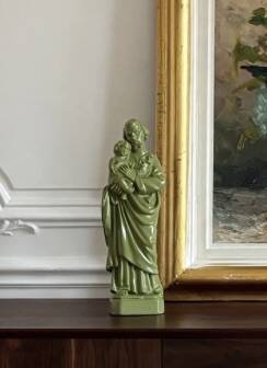 Statuette St Joseph et l'enfant Jésus décalée