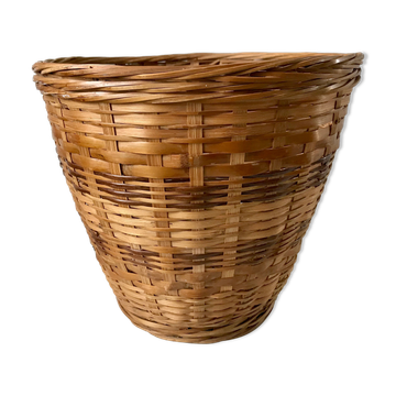 Rattan and wicker pot cover 70s