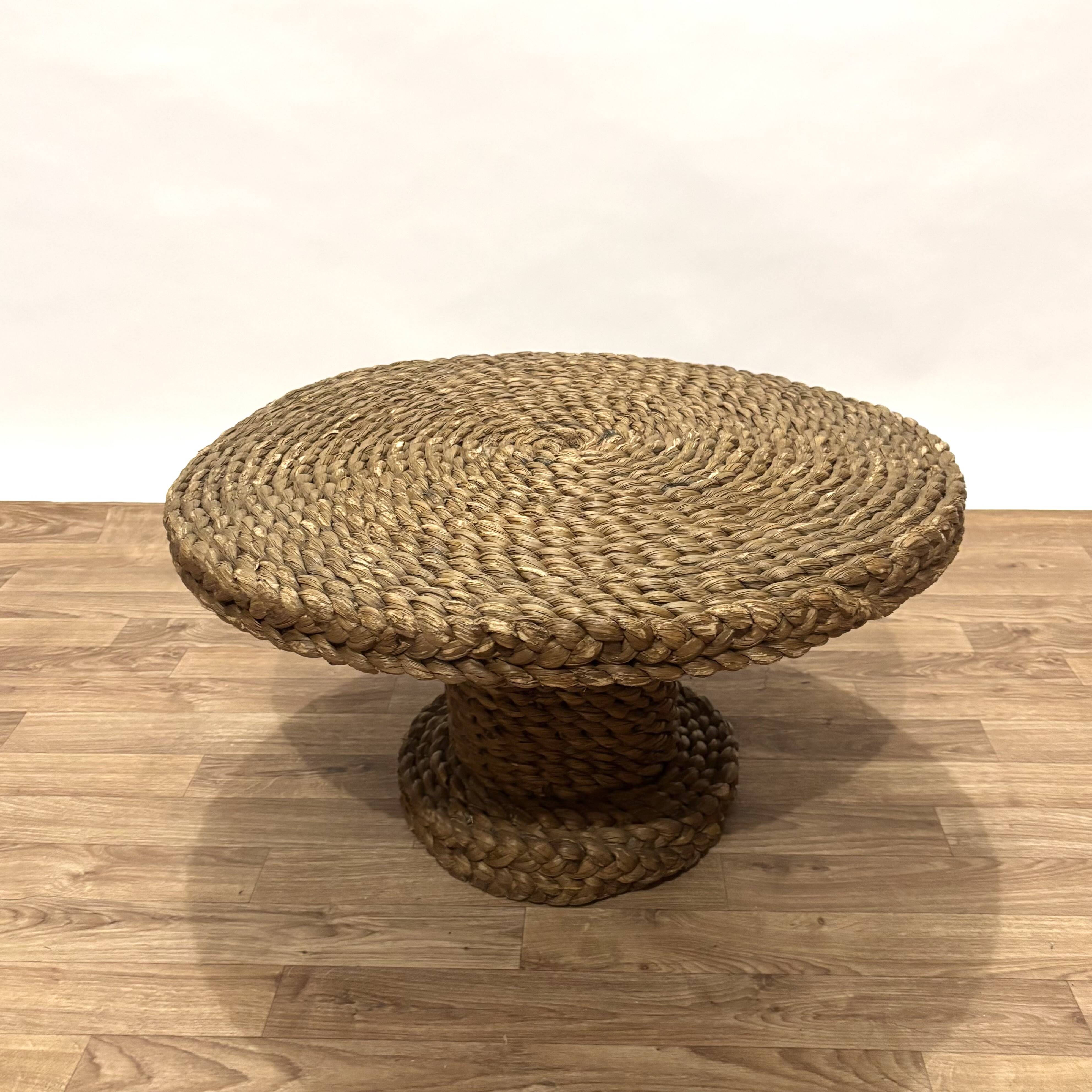 1960s rope coffee table