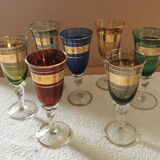 7 Vintage Crystal Glasses