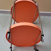 Desserte, chariot bar orange vintage