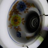 Round hand-painted ceramic ceiling light