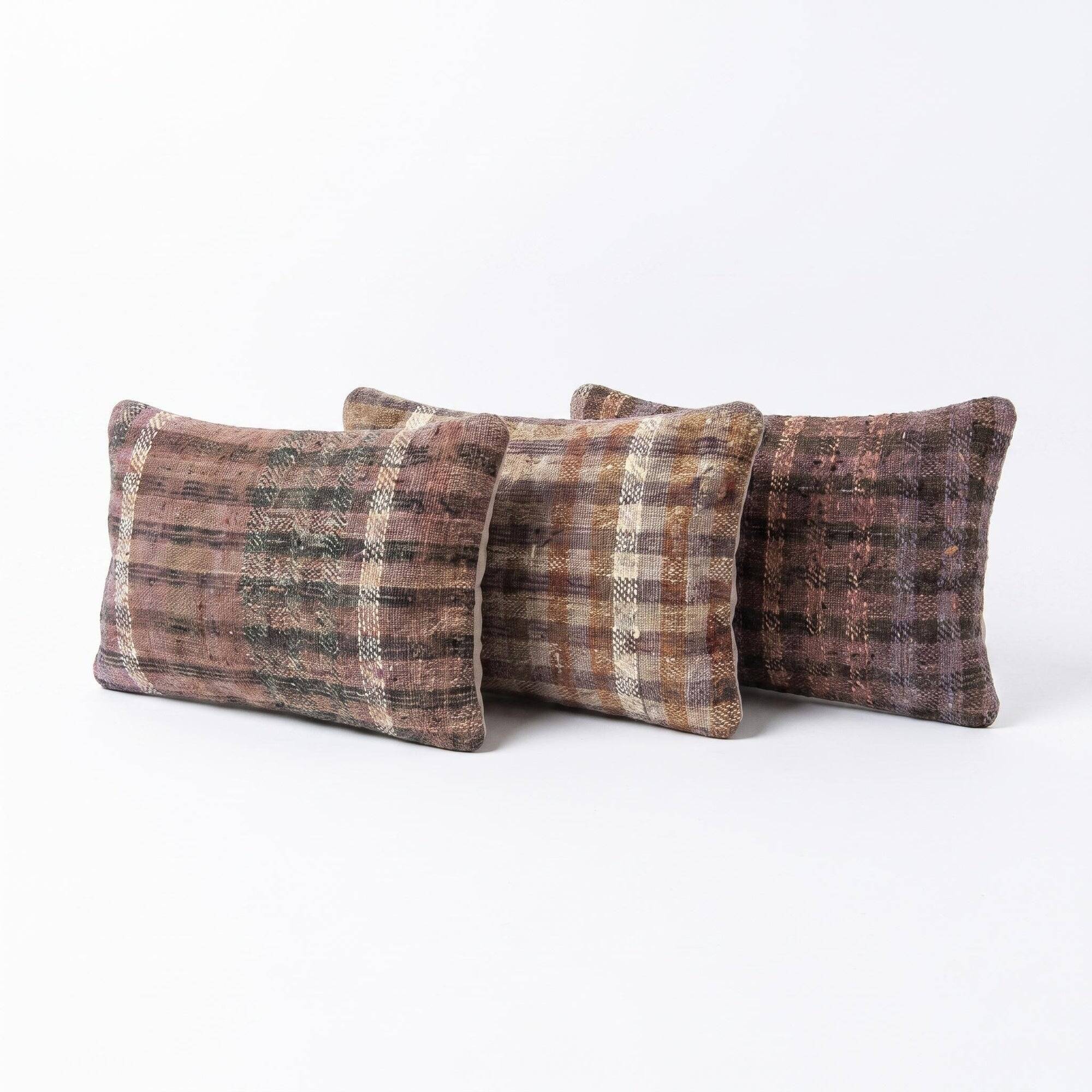 Set of 3 vintage kilim cushion covers 41x61 cm