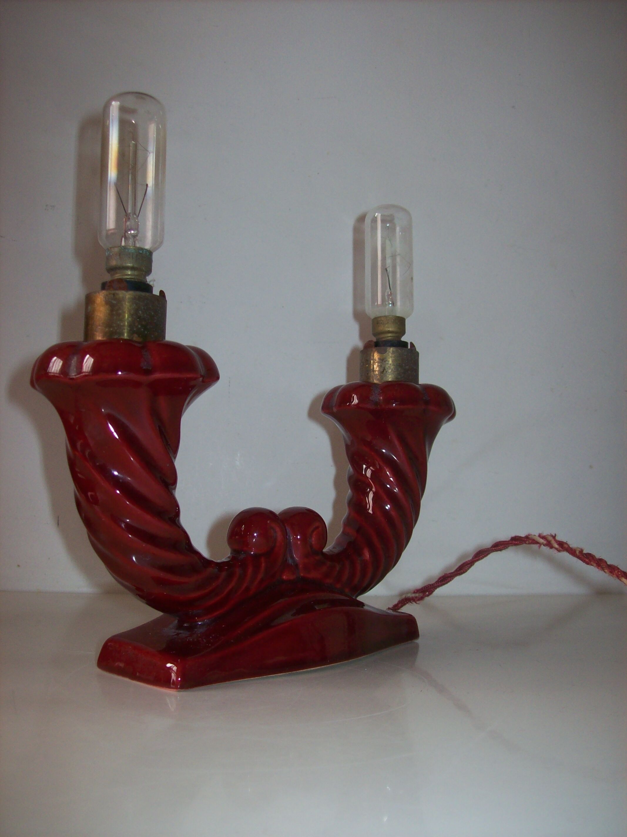 Lampe de chevet céramique art déco
