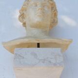 Plaster and marble bust