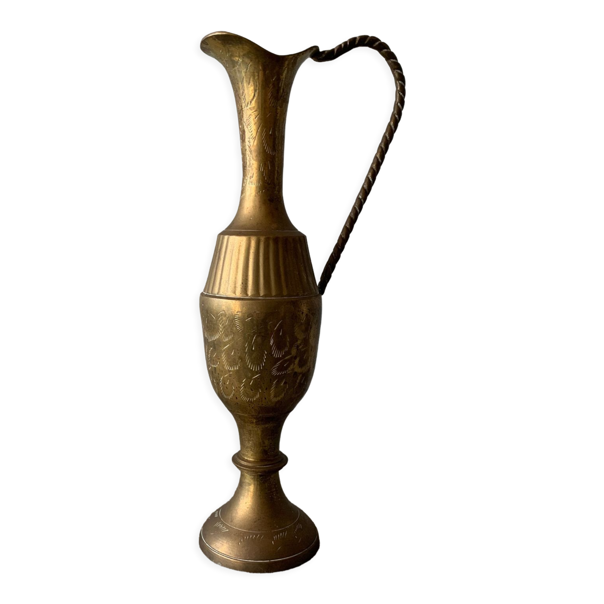 Vintage brass vase