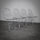 Iconic DKR wire chairs by Charles and Ray Eames for Vitra, set of 4