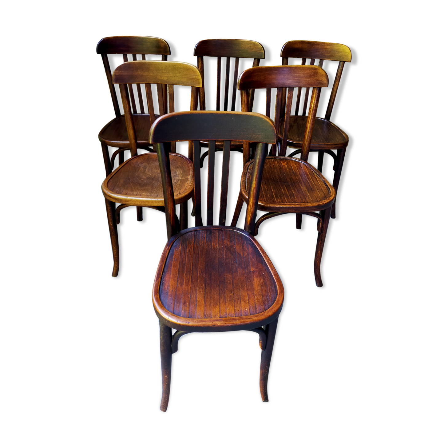 Set of 6 Baumann bistro chairs