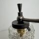 Vintage "diamond point" wall lights